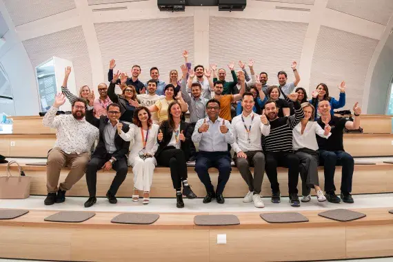 Our Pride Employee Resource Group leads in Basel with Shreeram Aradhye, President Development, Chief Medical Officer and Novartis Executive Committee Sponsor for LGBTQI+ Equity.